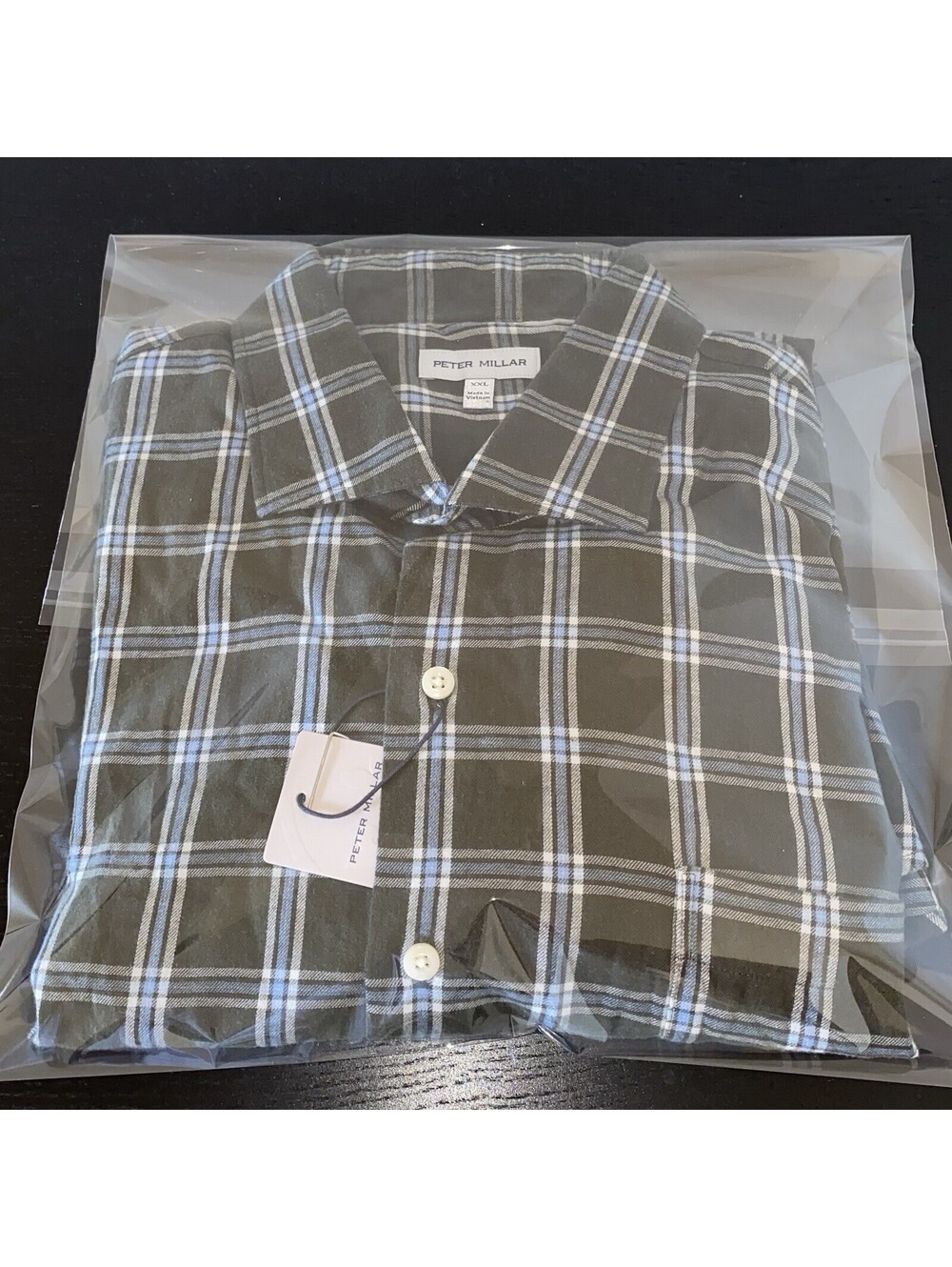 Peter Millar NWT Flannelite Italian Plaid Shirt Size 2XL